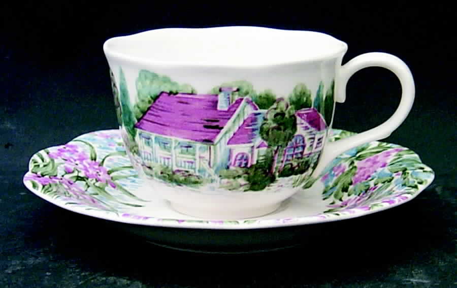 Riverdale Flat Cup & Saucer Set by Nikko-1