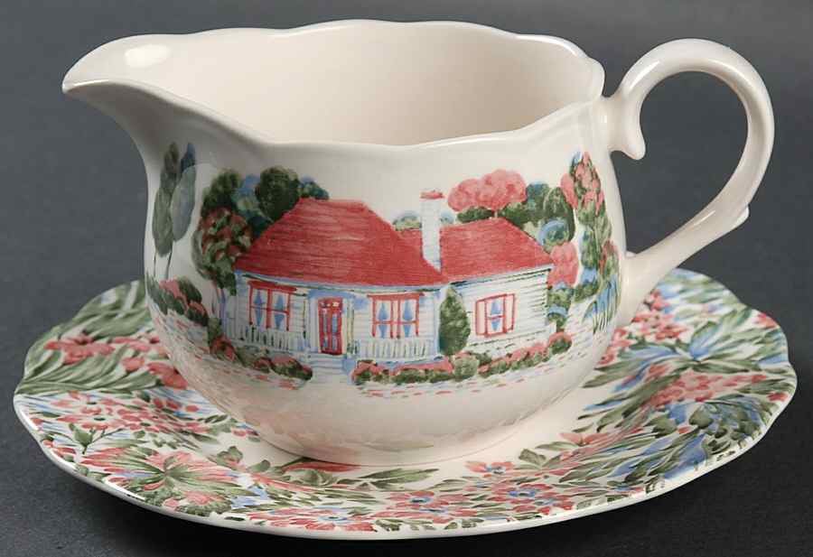 Riverdale Gravy Boat & Underplate by Nikko-1