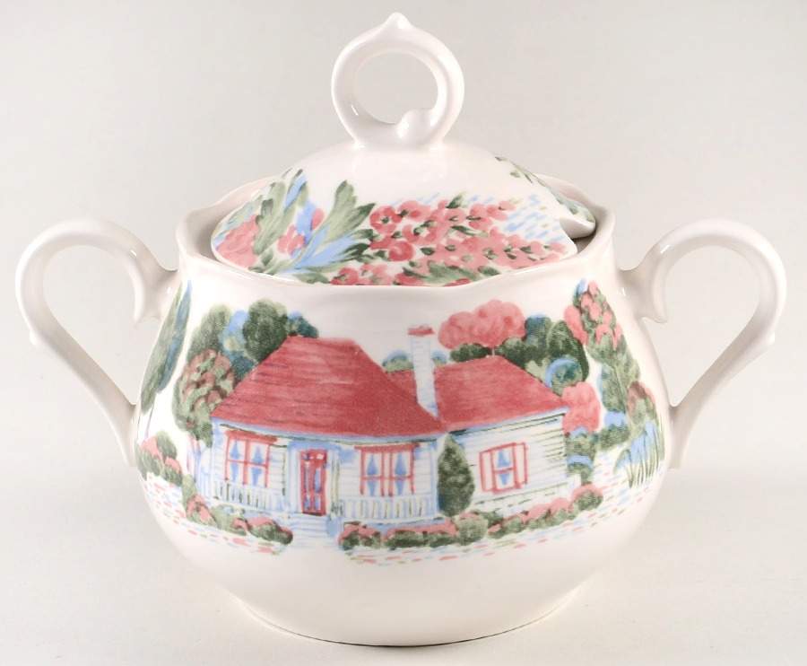 Riverdale Sugar Bowl & Lid by Nikko-1