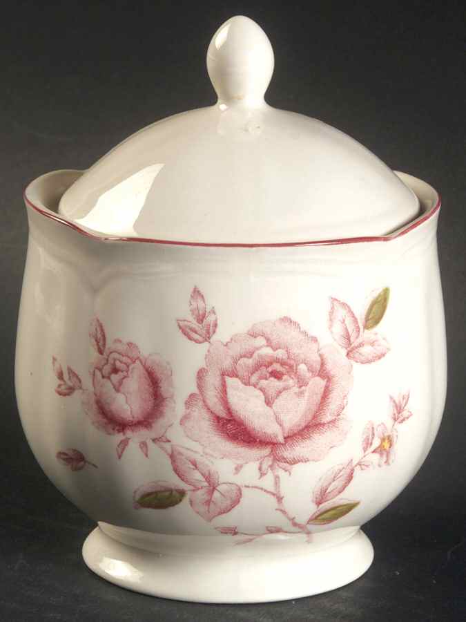 Rose Garden Sugar Bowl & Lid by Nikko-1
