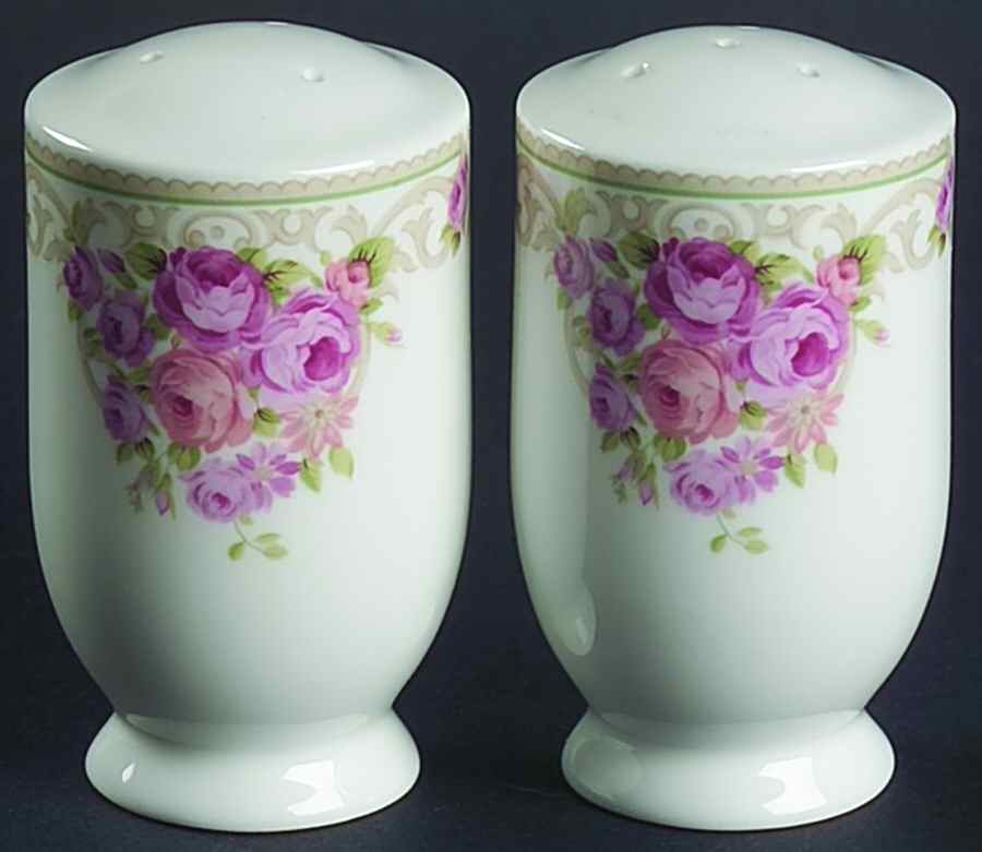 Rose Trellis Salt & Pepper Set by Nikko-1