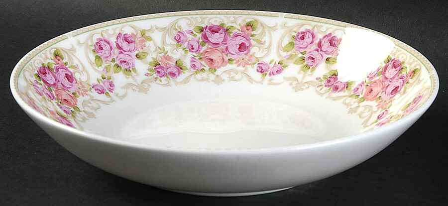 Rose Trellis Coupe Soup Bowl by Nikko-1