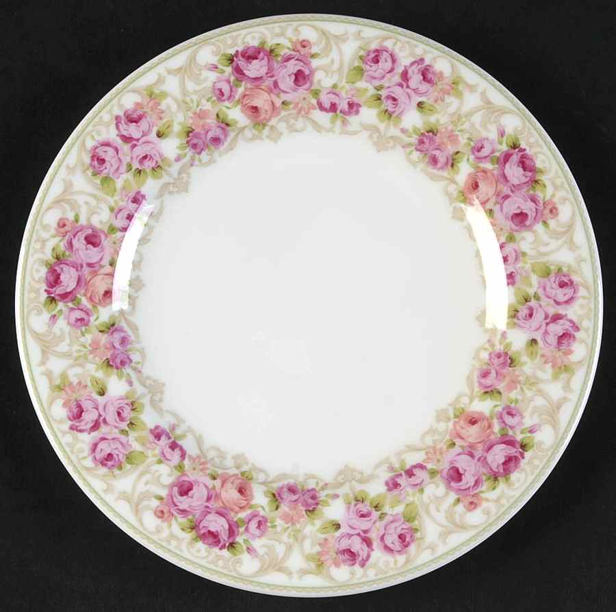 Rose Trellis Bread & Butter Plate by Nikko-1