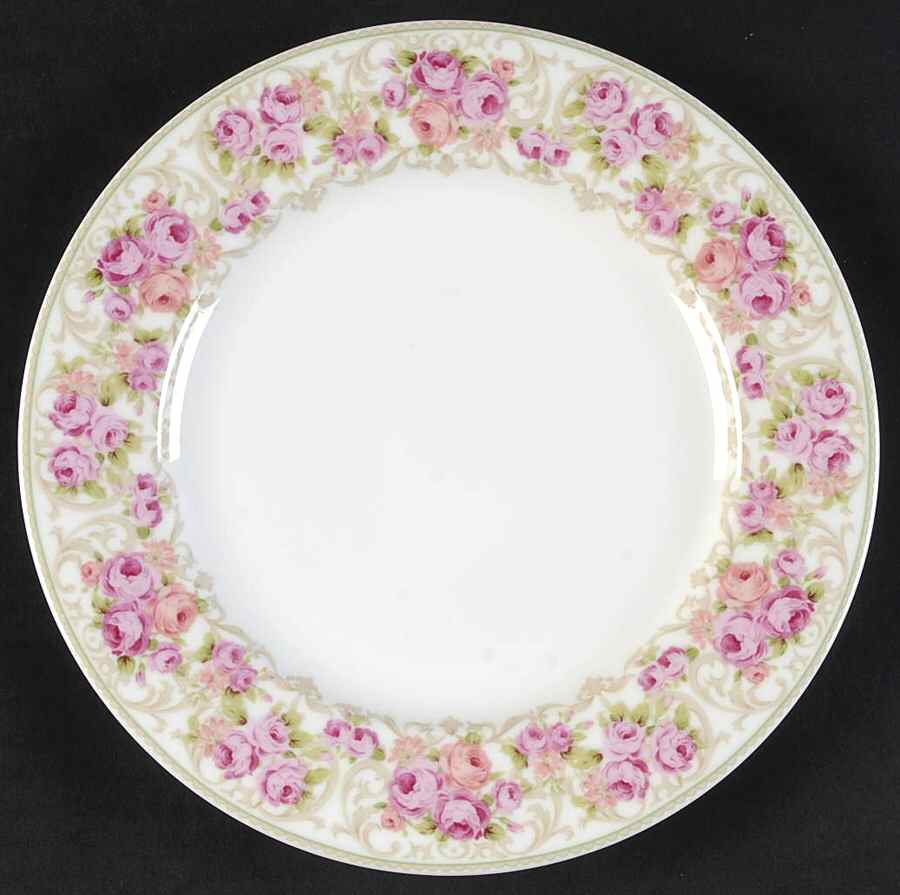 Rose Trellis Salad Plate by Nikko-1