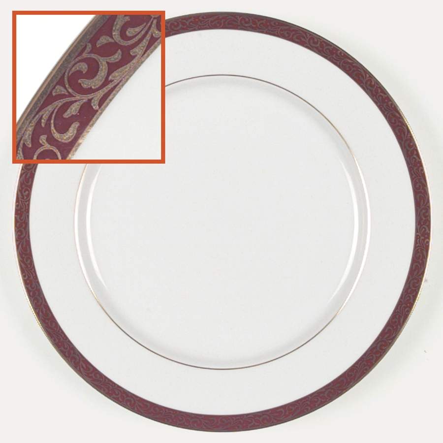 Ruby Filigree Dinner Plate by Nikko-1