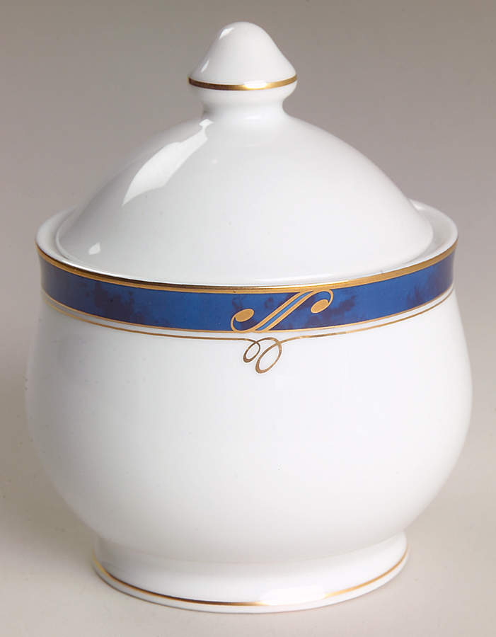 Sapphire Sugar Bowl & Lid by Nikko-1
