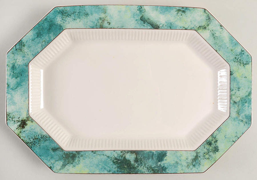 Savoy 13" Oval Serving Platter by Nikko-1
