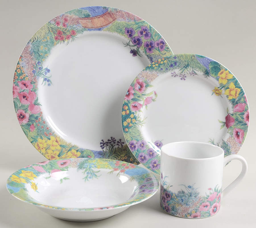 Secret Garden 4 Piece Place Setting by Nikko-1
