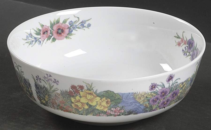 Secret Garden 9" Round Vegetable Bowl by Nikko-1