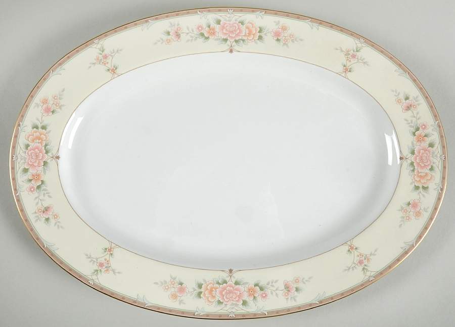 Serenity 14" Oval Serving Platter by Nikko-1
