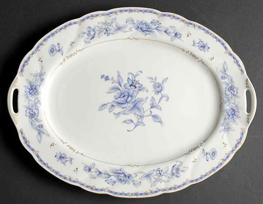 Silverdale 13" Oval Serving Platter by Nikko-1