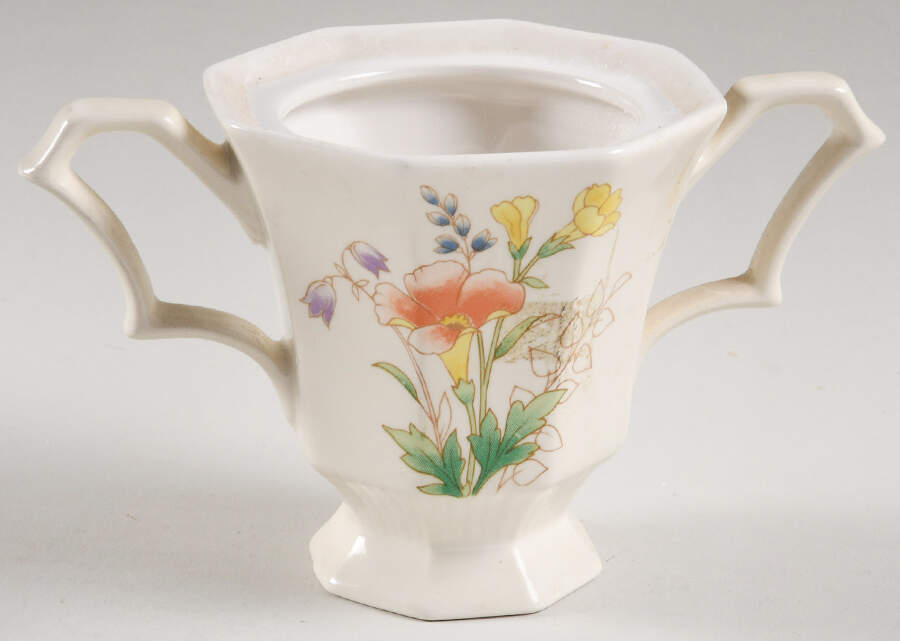 Spring Bouquet Sugar Bowl No Lid by Nikko-1