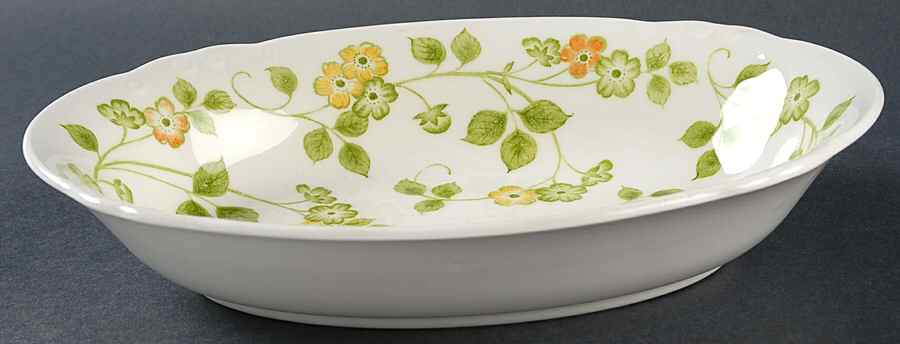 Spring 9" Oval Vegetable Bowl by Nikko-1