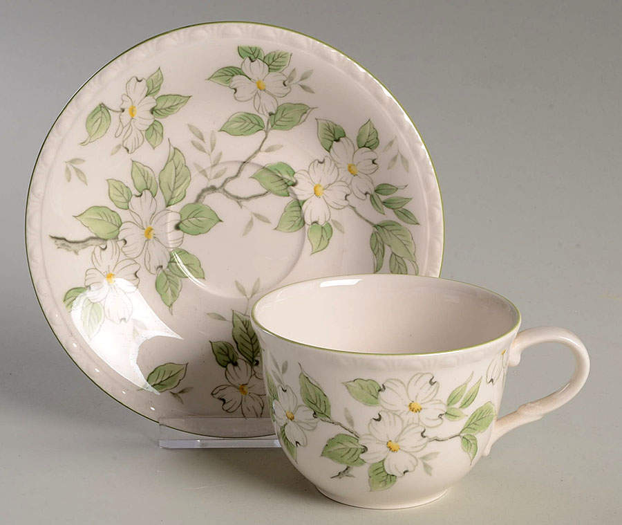 Springdale Flat Cup & Saucer Set by Nikko-1
