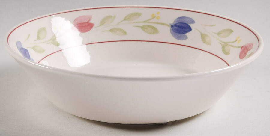 Spring Tulips 9" Round Vegetable Bowl by Nikko-1