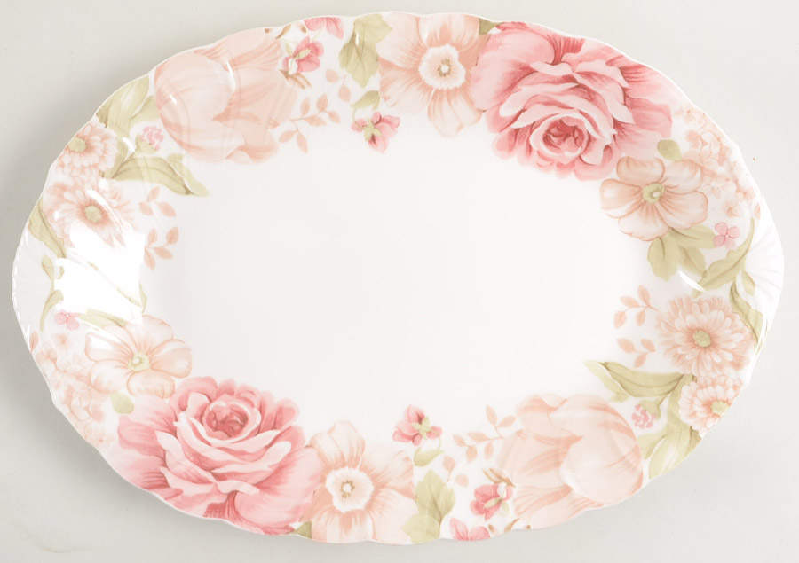 Summer Glade 14" Oval Serving Platter by Nikko-1