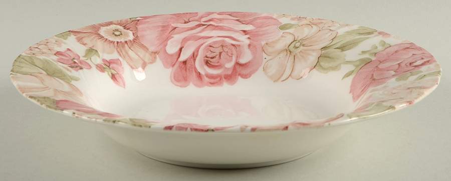 Summer Glade Large Rim Soup Bowl by Nikko-1