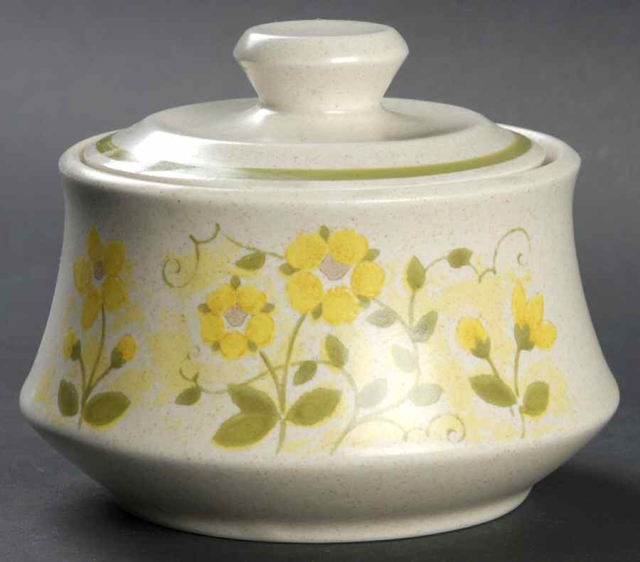Sunshine Sugar Bowl & Lid by Nikko-1