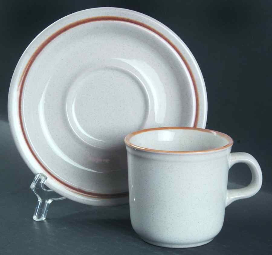Sunmist Flat Cup & Saucer Set by Nikko-1
