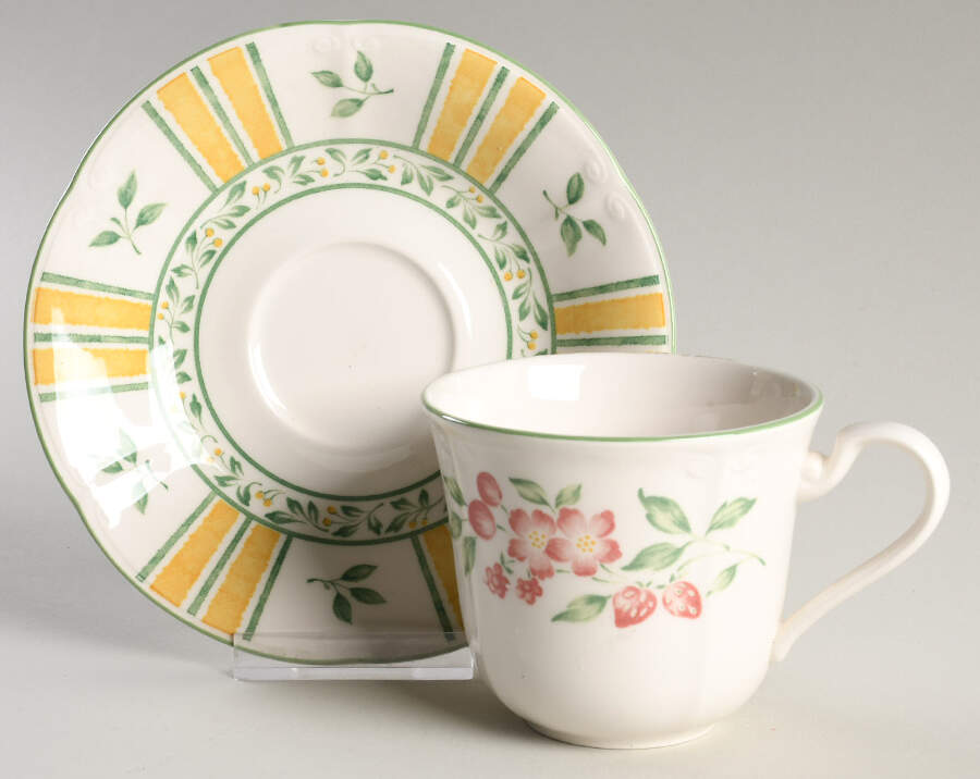 Sunshine Flat Cup & Saucer Set by Nikko-1