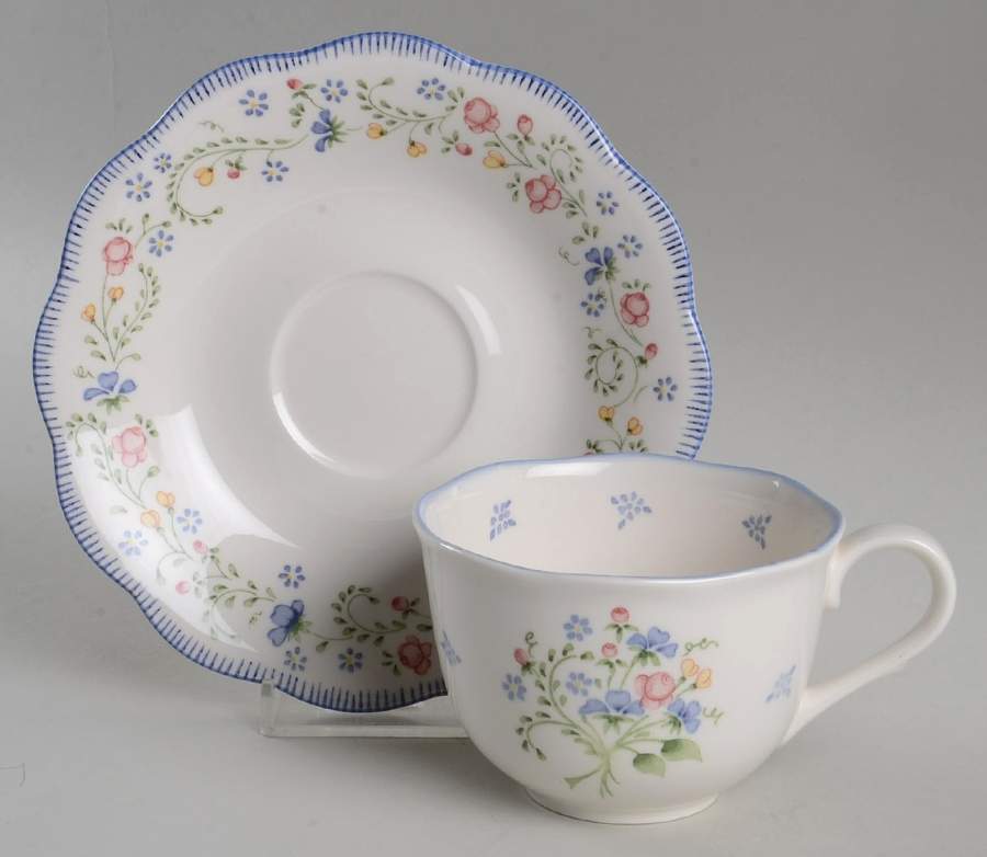 Sweetbrier Flat Cup & Saucer Set by Nikko-1