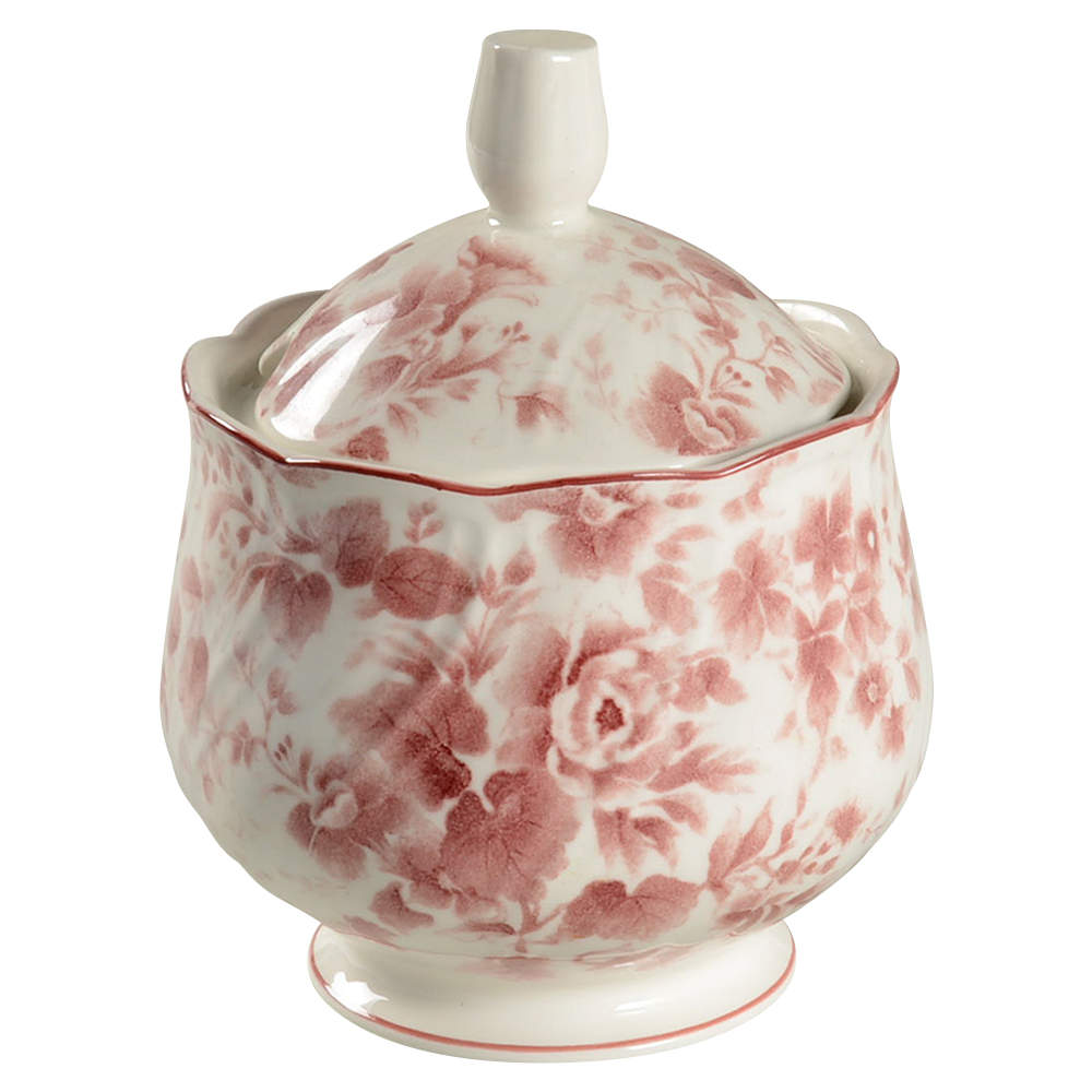 Sweetheart Roses Sugar Bowl & Lid by Nikko-1
