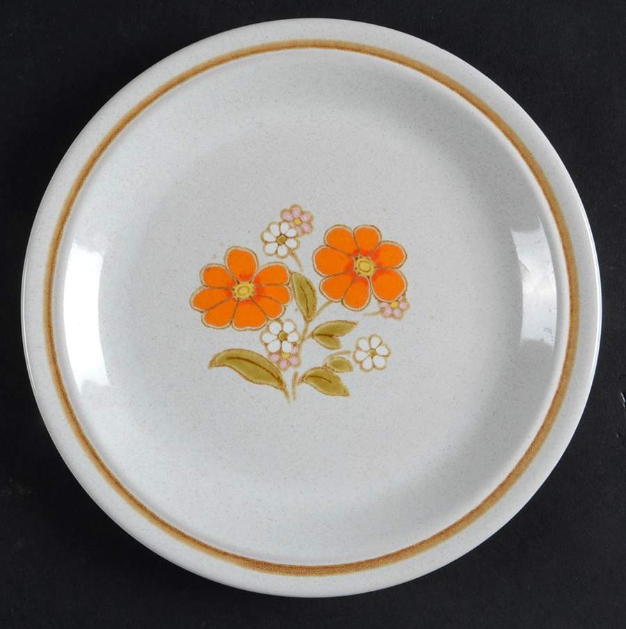 Tangerine Salad Plate by Nikko-1