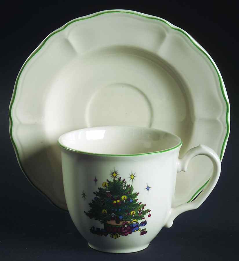Tis The Season Flat Cup & Saucer Set by Nikko-1