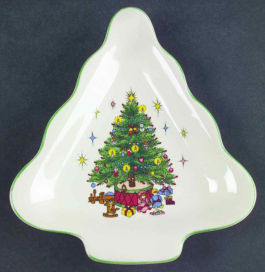Tis The Season Small Tree Shaped Dish by Nikko-1