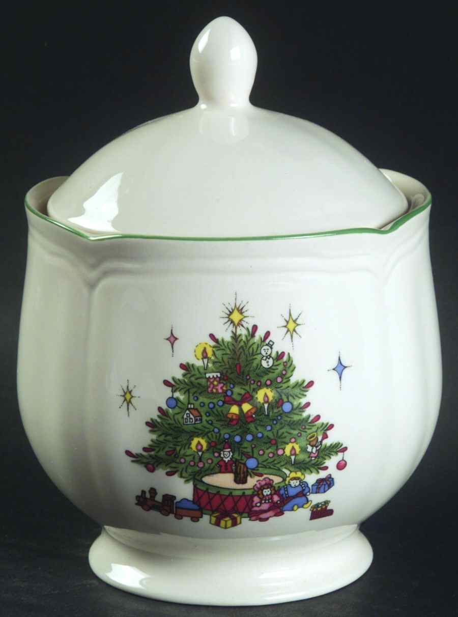 Tis The Season Sugar Bowl & Lid by Nikko-1