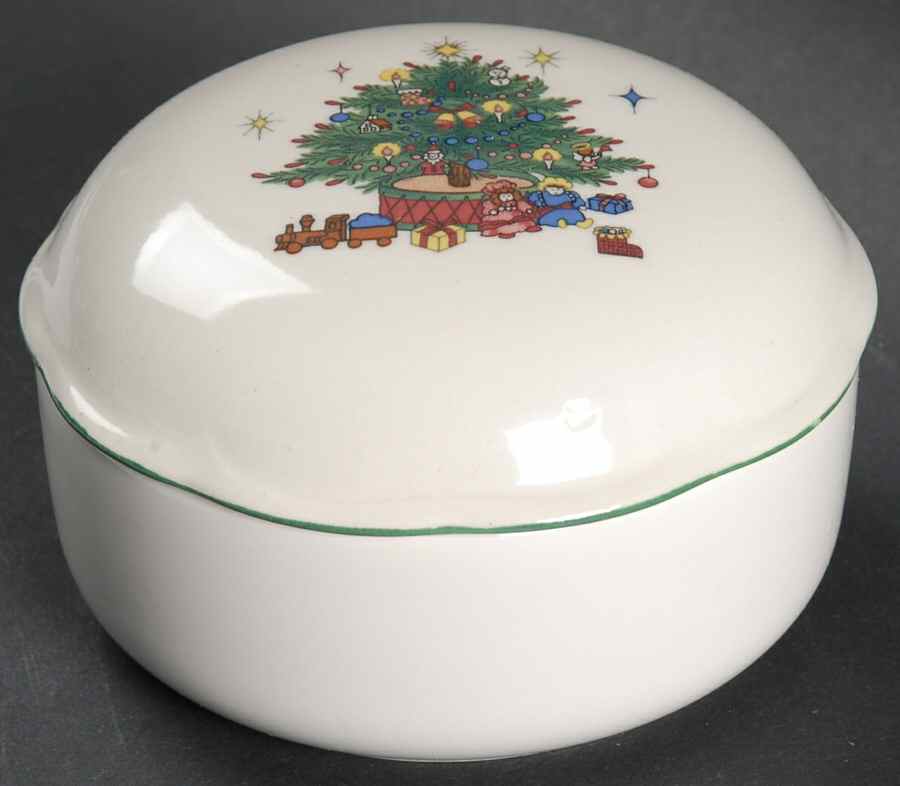Tis The Season Round Box & Lid by Nikko-1