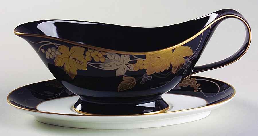 Twilight Gravy Boat & Underplate by Nikko-1