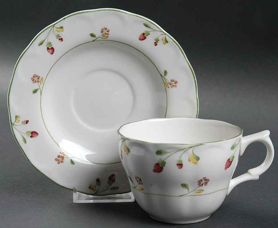 Versailles Flat Cup & Saucer Set by Nikko-1