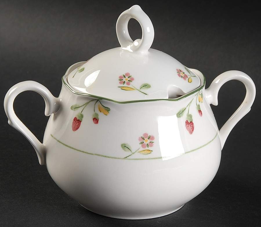 Versailles Sugar Bowl & Lid by Nikko-1