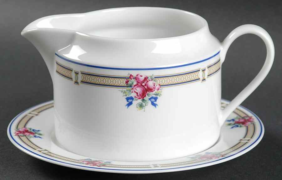 Victoria Gravy Boat & Underplate by Nikko-1