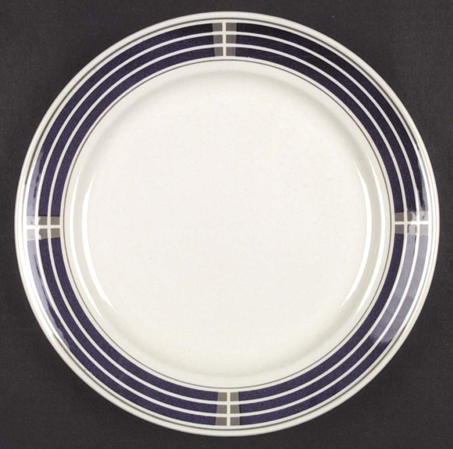 Wave Length Dinner Plate by Nikko-1