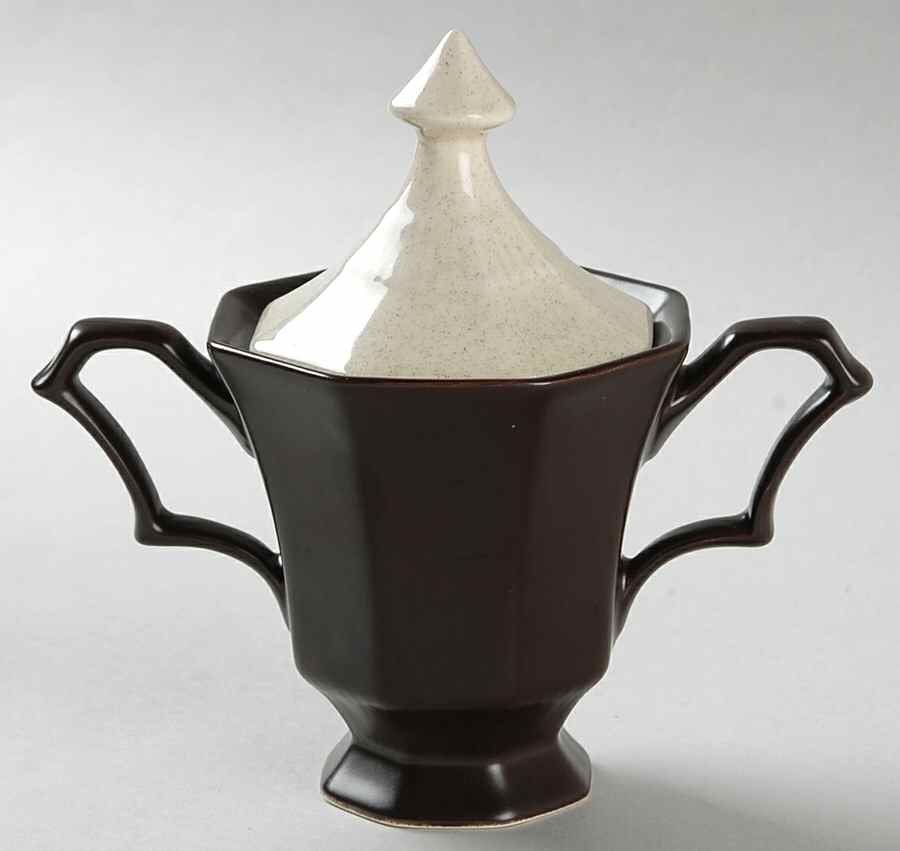 Wheat Sugar Bowl & Lid by Nikko-1