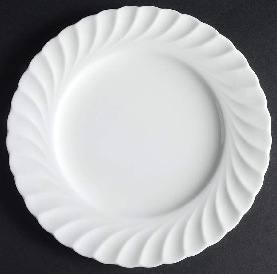White Elegance Salad Plate by Nikko-1