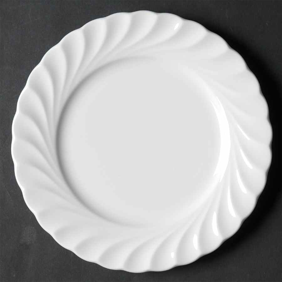 White Elegance Bread & Butter Plate by Nikko-1