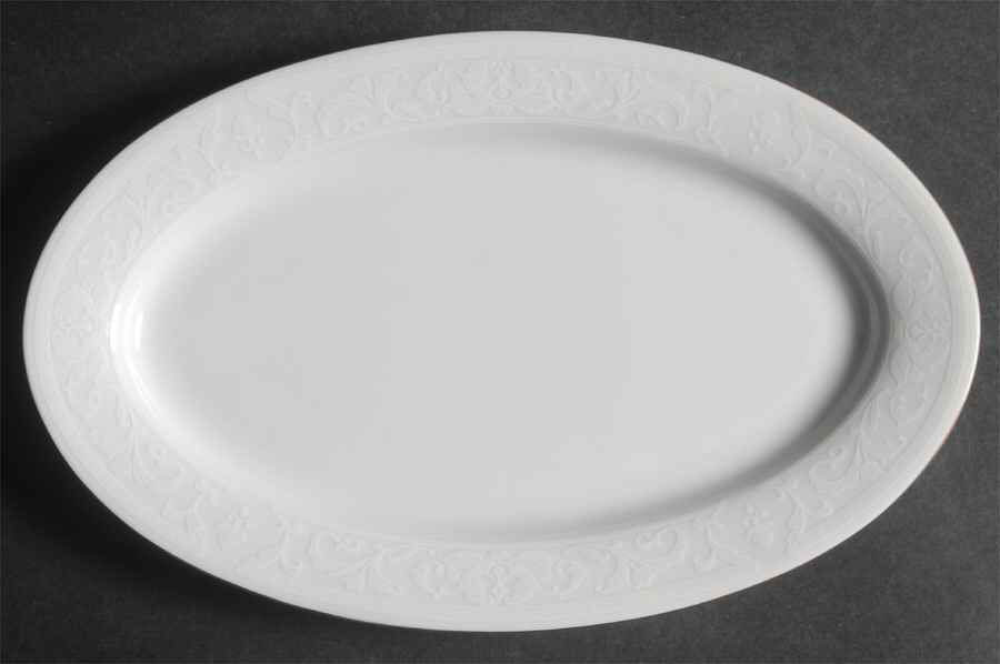 White Lace Gold Relish/Butter Tray by Nikko-1