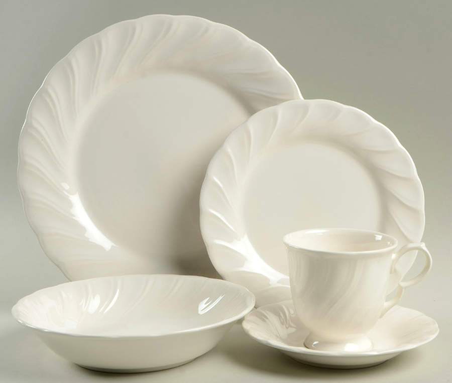 White Satin 5 Piece Place Setting by Nikko-1