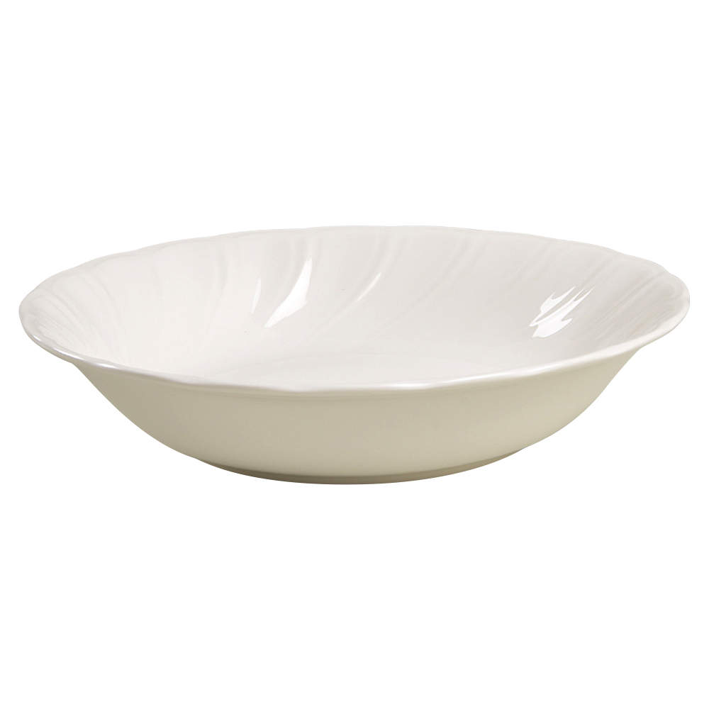 White Satin Soup/Cereal Bowl by Nikko-1