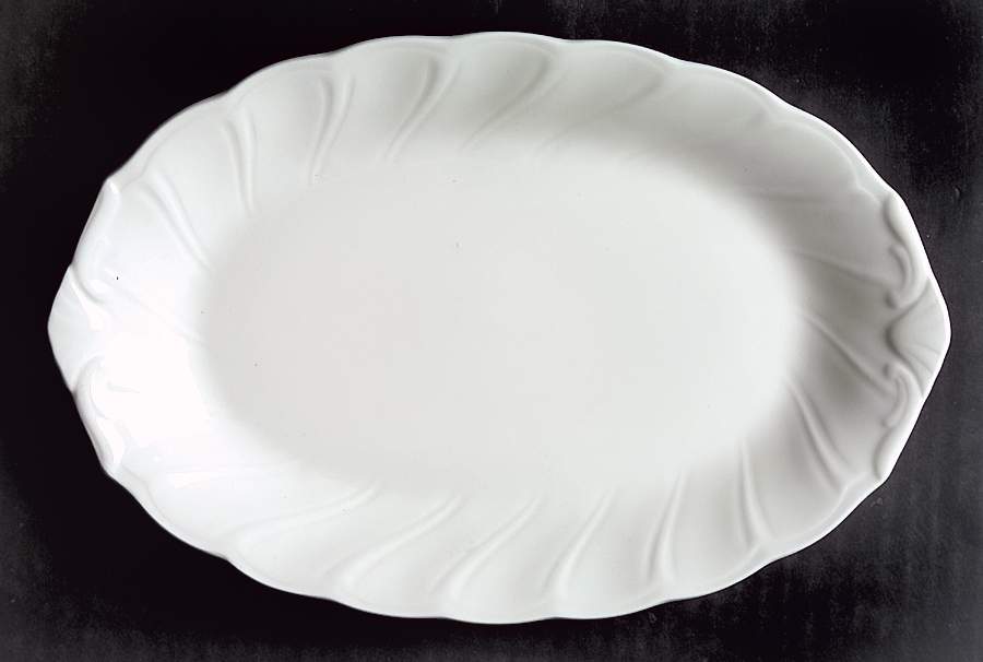 White Satin Relish/Butter Tray by Nikko-1