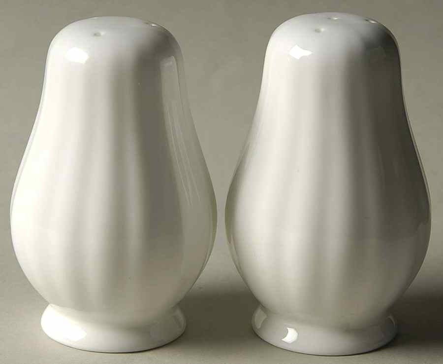 White Tie Salt & Pepper Set by Nikko-1