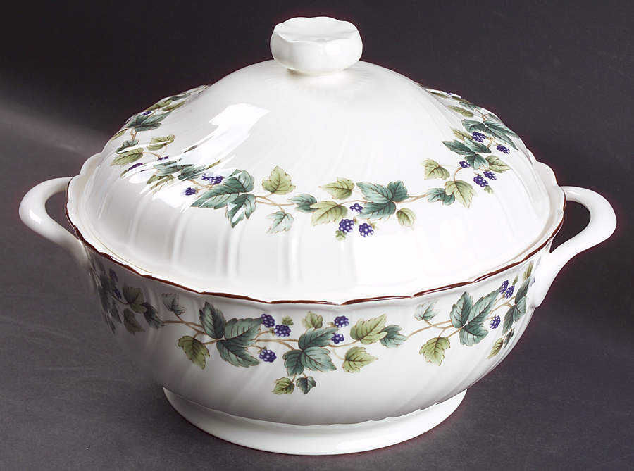 Wild Berry Large Round Covered Vegetable by Nikko-1