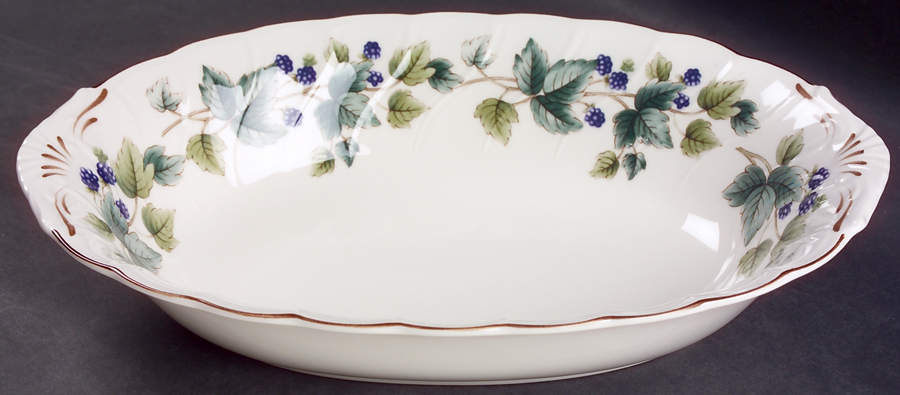 Wild Berry 11" Oval Baker by Nikko-1