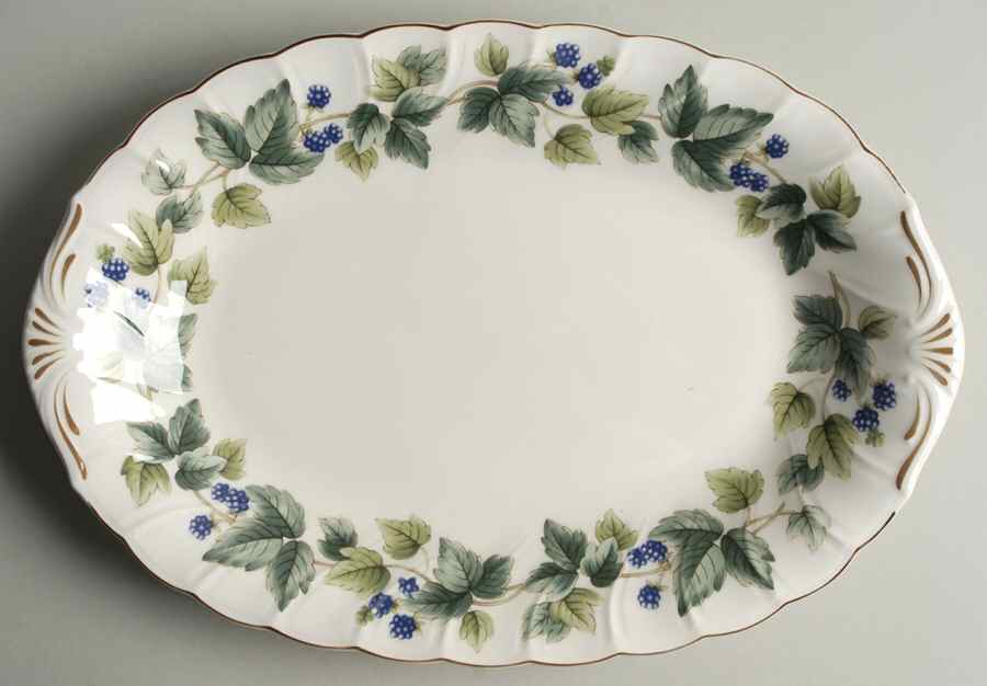 Wild Berry 14" Oval Serving Platter by Nikko-1