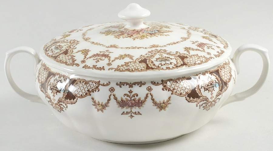Windsor Brown Multicolor Round Covered Vegetable by Nikko-1