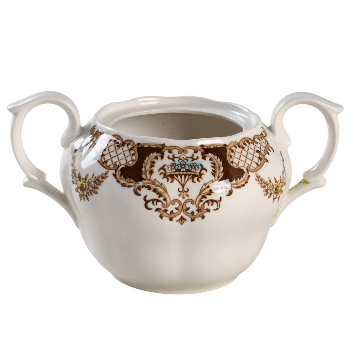 Windsor Brown Multicolor Sugar Bowl No Lid by Nikko-1