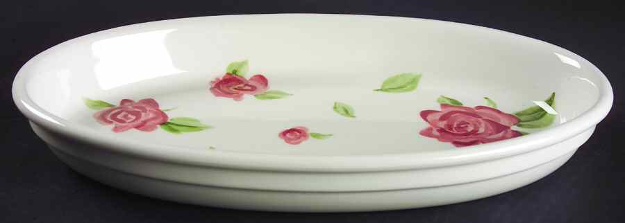 Wild Roses 13" Oval Baker by Nikko-1